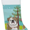 Christmas Tree and English Bulldog Christmas Stocking BB1591CS