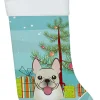 Christmas Tree and French Bulldog Christmas Stocking BB1610CS