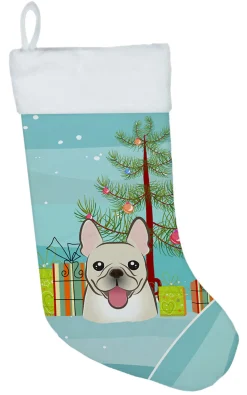 Christmas Tree and French Bulldog Christmas Stocking BB1610CS