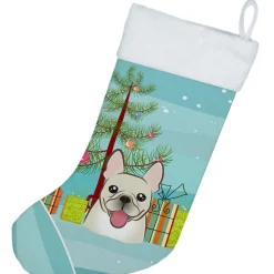 Christmas Tree and French Bulldog Christmas Stocking BB1610CS