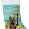 Christmas Tree and German Shepherd Christmas Stocking BB1583CS