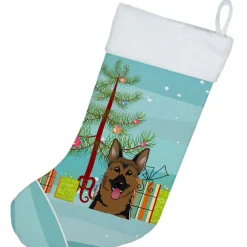 Christmas Tree and German Shepherd Christmas Stocking BB1583CS