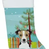Christmas Tree and Jack Russell Terrier Christmas Stocking BB1633CS