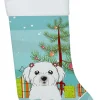 Christmas Tree and Maltese Christmas Stocking BB1580CS