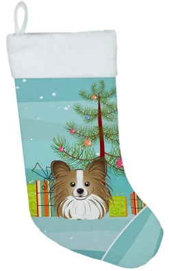 Christmas Tree and Papillon Christmas Stocking BB1620CS