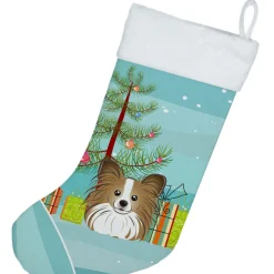 Christmas Tree and Papillon Christmas Stocking BB1620CS