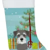 Christmas Tree and Schnauzer Christmas Stocking BB1578CS