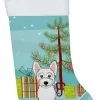 Christmas Tree and Westie Christmas Stocking BB1598CS