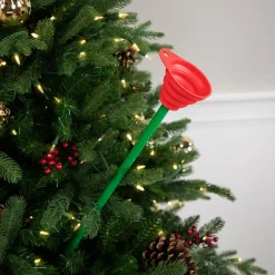 Christmas Tree Watering Funnel - 39.5" - Green and Red