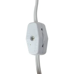 Christmas Village Replacement C7 Single Light Cord, 6' White Wire