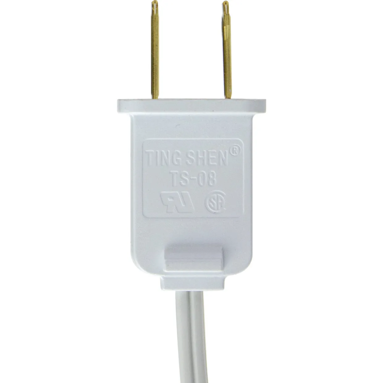 Christmas Village Replacement C7 Single Light Cord, 6' White Wire