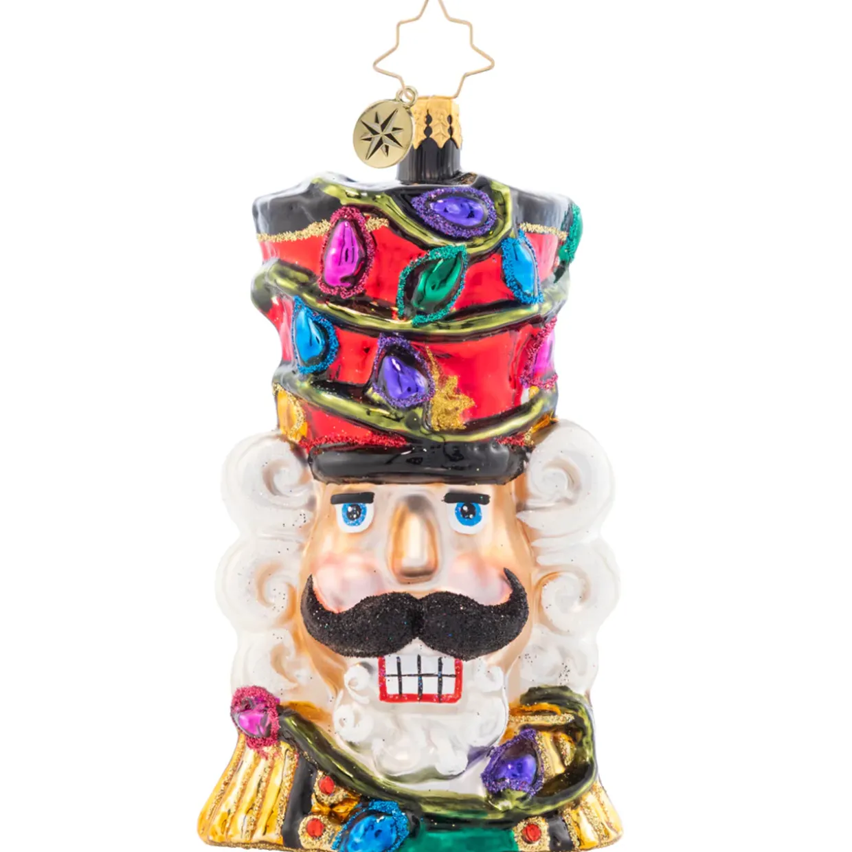 Christopher Radko Bright Light Nutcracker Glass Christmas Ornament 1021662