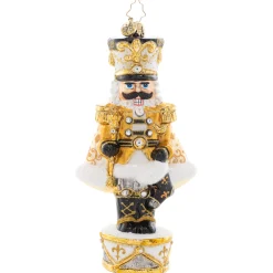 Christopher Radko Golden Guardian Glass Christmas Ornament 1021657