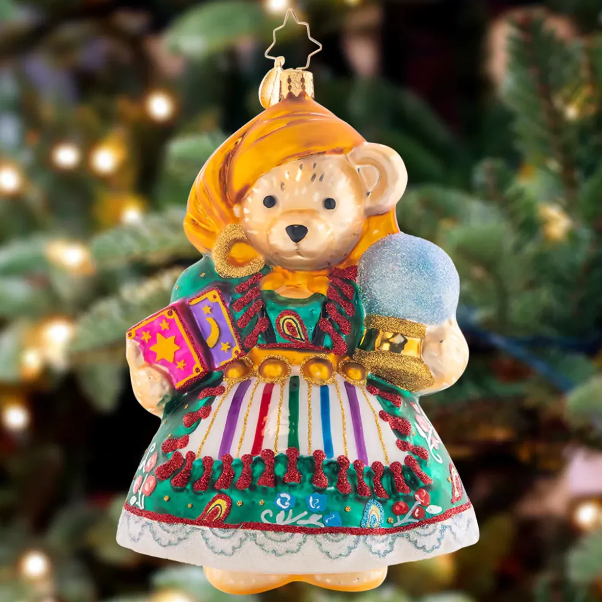 Christopher Radko Muffy's Fortune Glass Christmas Ornament 1021478
