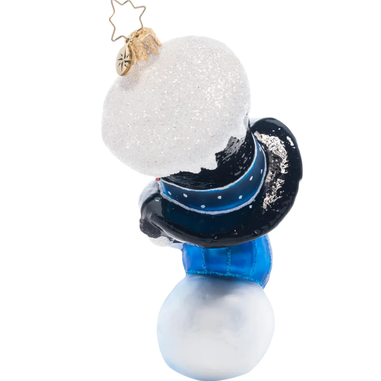 Christopher Radko Peek-A-Boo Snowman Glass Christmas Ornament 1021508