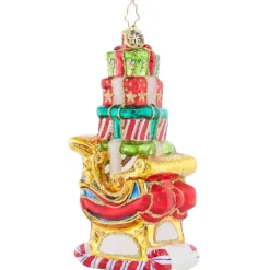Christopher Radko Piled-High Sleigh Glass Christmas Ornament 1021677