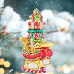 Christopher Radko Piled-High Sleigh Glass Christmas Ornament 1021677