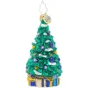 Christopher Radko Shimmering in Sapphire Gem Glass Christmas Ornament 1021063