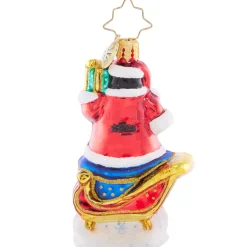 Christopher Radko Silliest Sleigh Ride Gem Glass Christmas Ornament 1021405