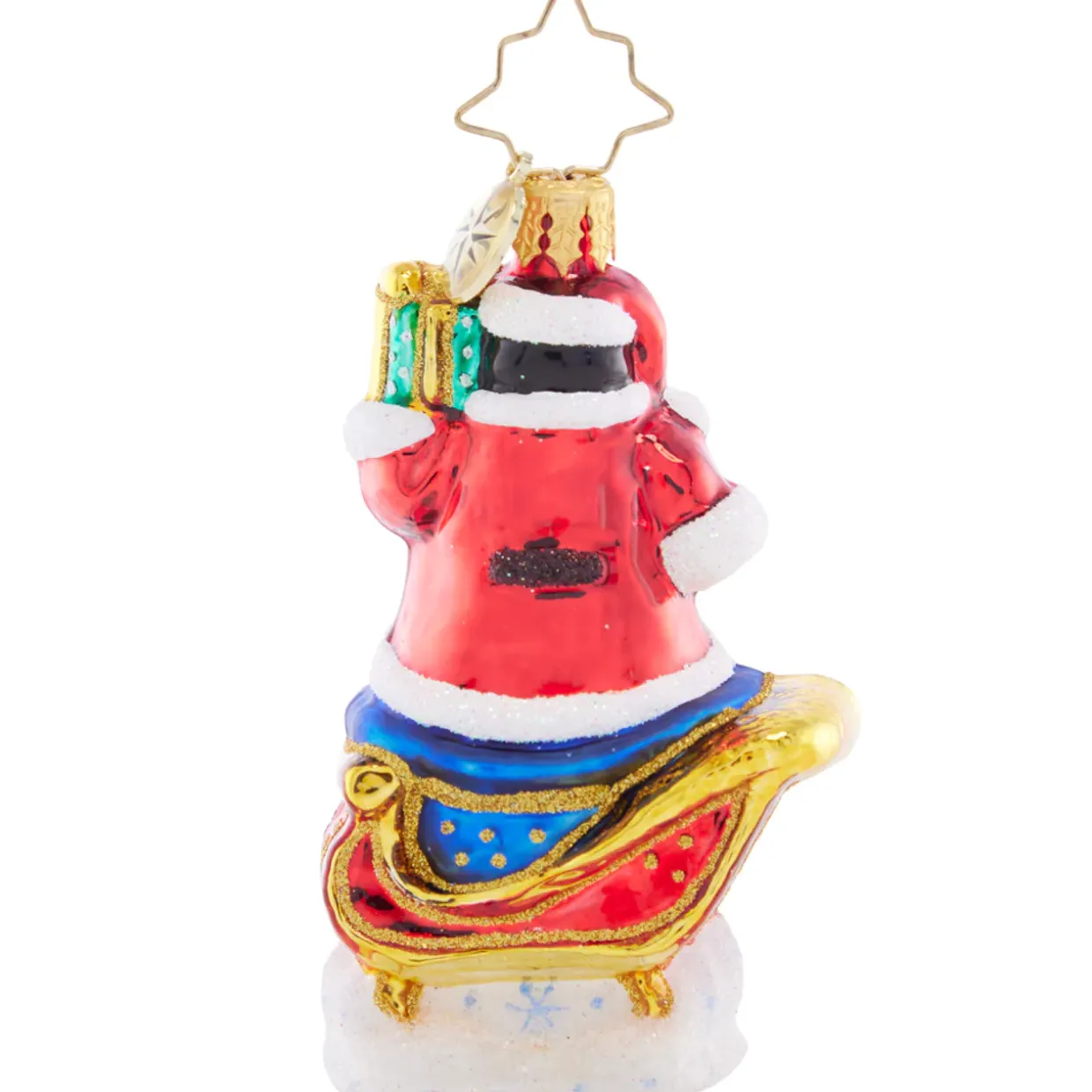 Christopher Radko Silliest Sleigh Ride Gem Glass Christmas Ornament 1021405
