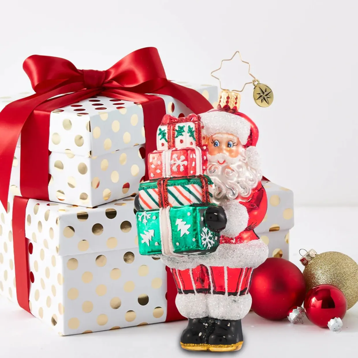 Christopher Radko Time to Celebrate! Glass Christmas Ornament 1020771