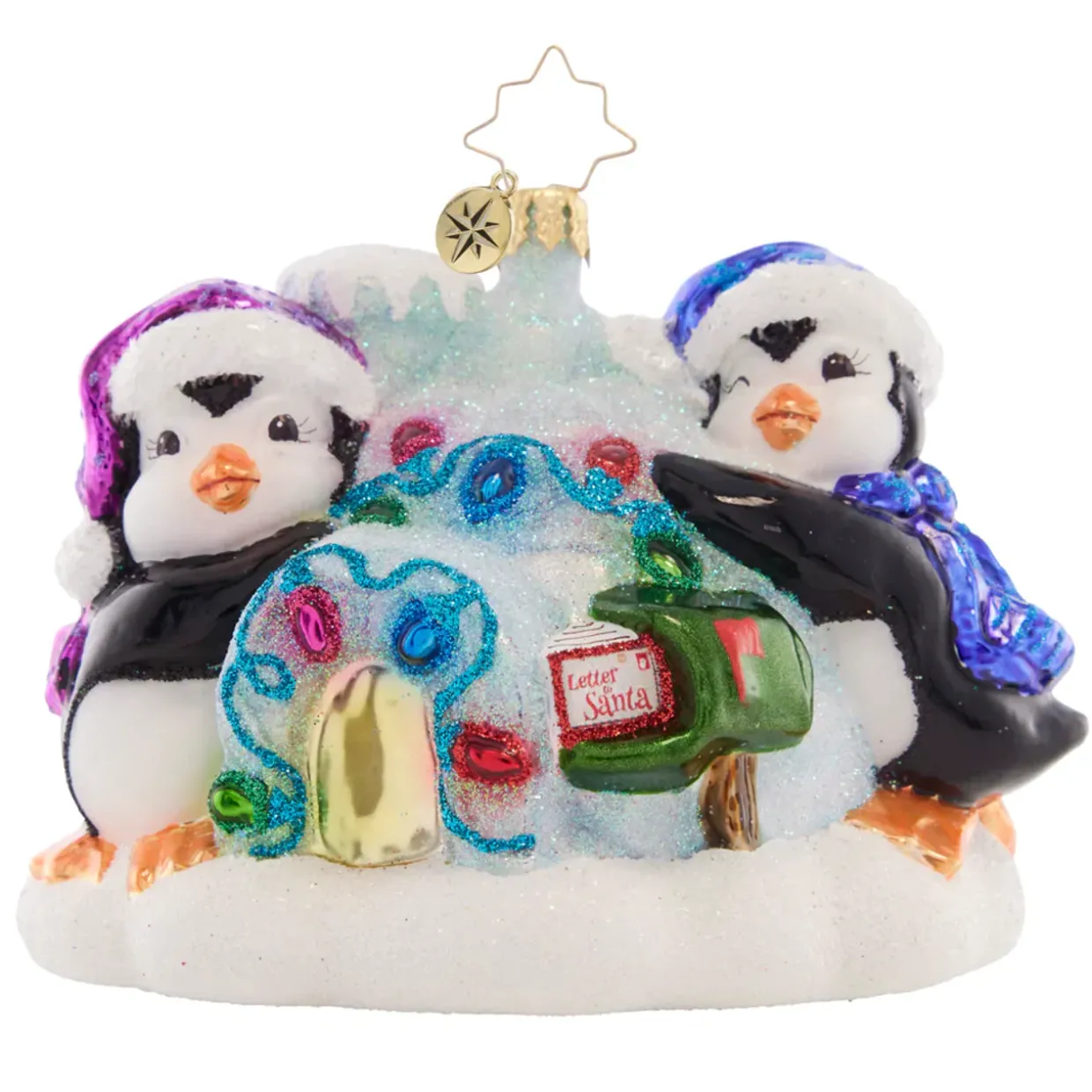 Christopher Radko Welcome Home Igloo Glass Christmas Ornament 1021528