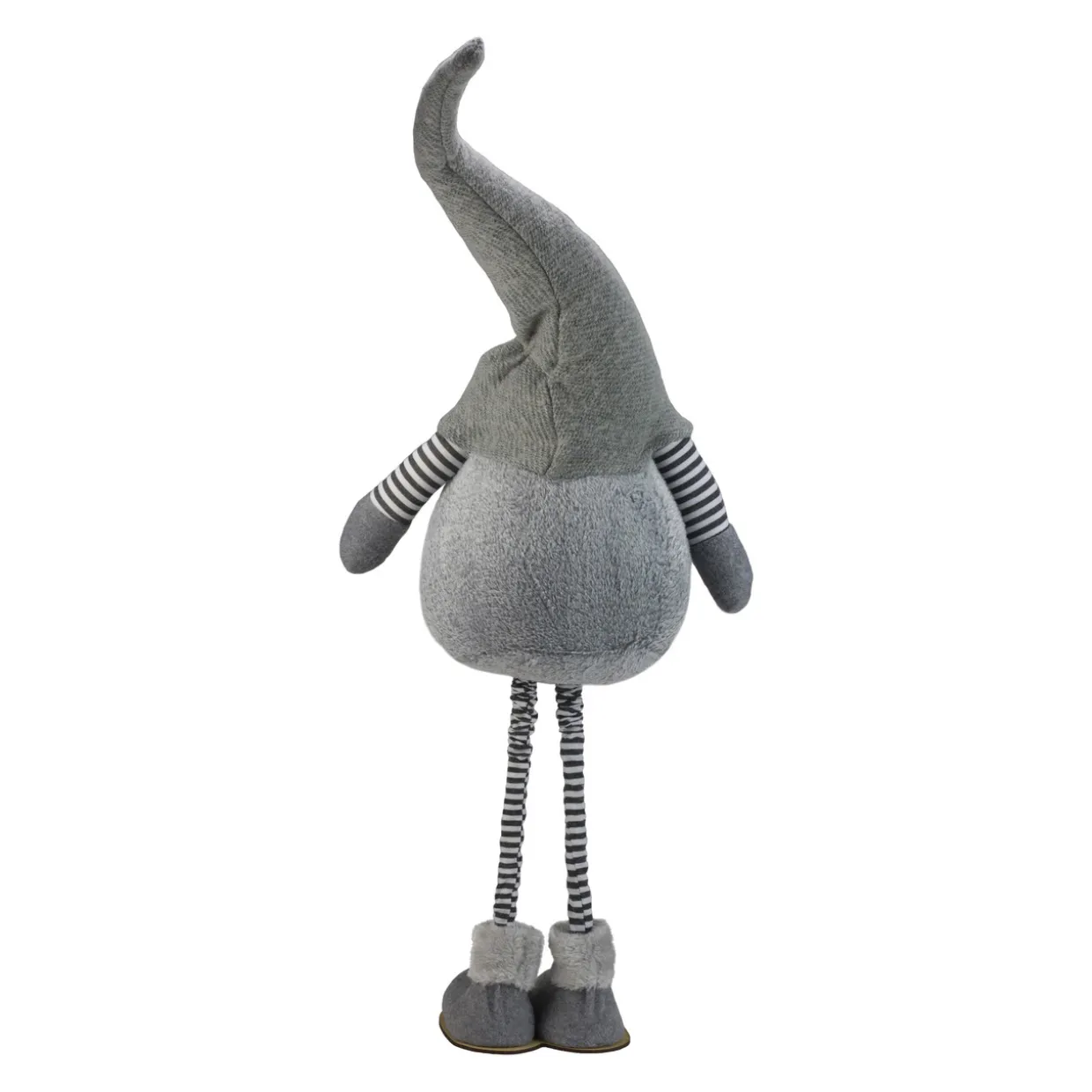 Chubby Adjustable Height Smirking Gnome - 42" - Gray and White