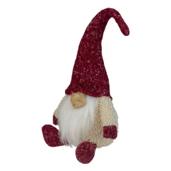Chubby Smiling Gnome Plush Christmas Figure - 17