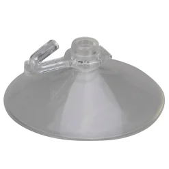 Club Pack of 20 Mini Clear Hanging Christmas Suction Cup Hooks 1"