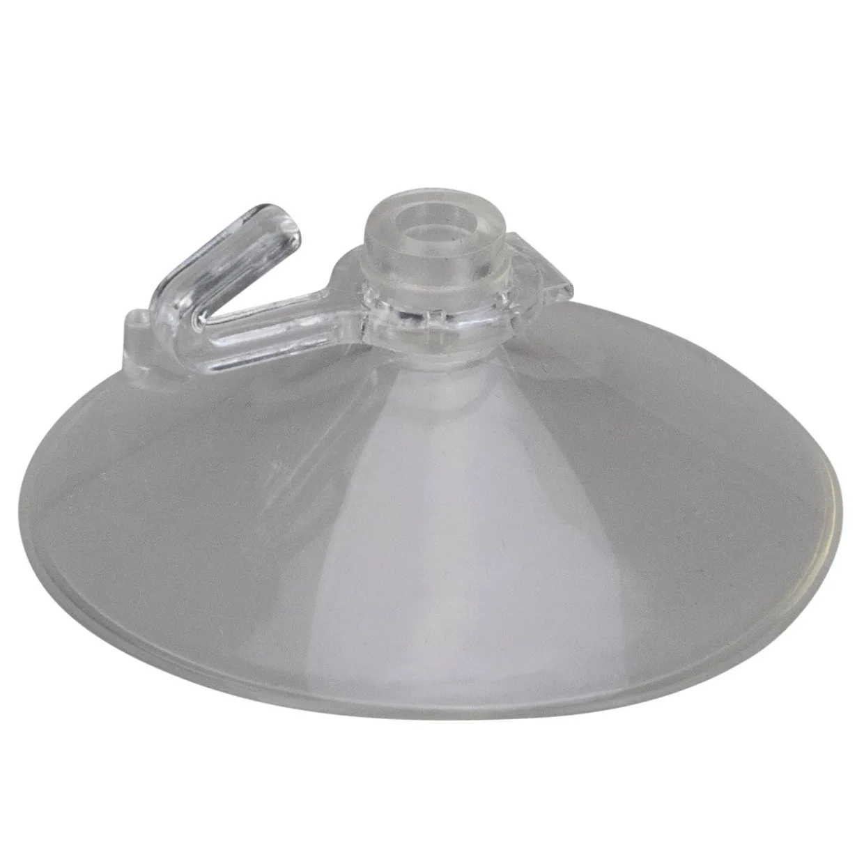 Club Pack of 20 Mini Clear Hanging Christmas Suction Cup Hooks 1"