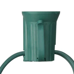 Commercial C9 Christmas Light Socket Set - 100' - 12" Spacing Green Wire