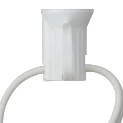 Commercial C7 Christmas Light Socket Set - 100' - White - 12" Spacing