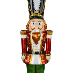Commercial Christmas Nutcracker Soldier with Decorative Base - 5.25' - Red and Green
