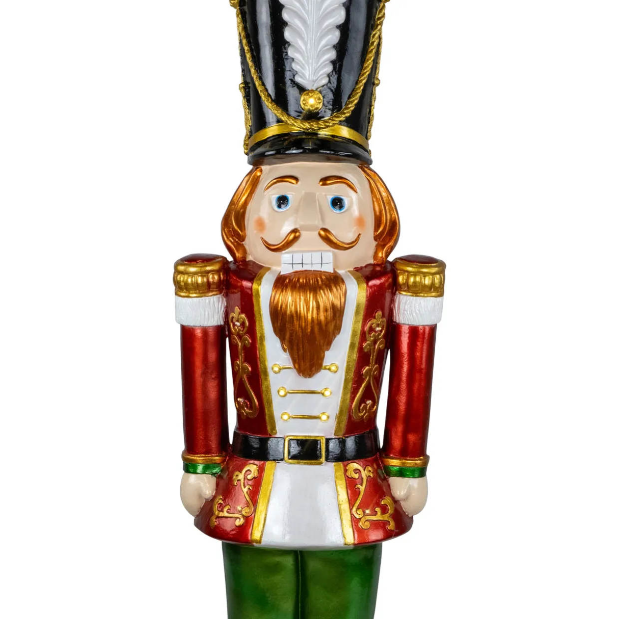 Commercial Christmas Nutcracker Soldier with Decorative Base - 5.25' - Red and Green