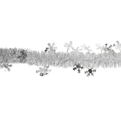 Commercial Christmas Tinsel Snowflake Garland - 50' x 2