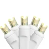 Commercial Grade LED Wide Angle Christmas Lights - Warm White - 3ct - 17.5' White Wire
