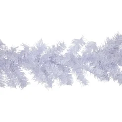 Commercial Length White Canadian Pine Artificial Christmas Garland - 100' x 8