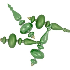 Commercial Size 2-Finish Christmas Finial Shatterproof Ornaments - Green -12