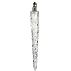 Commercial Steady Burning C7 LED Christmas Icicle Light Bulb - Cool White - 7"