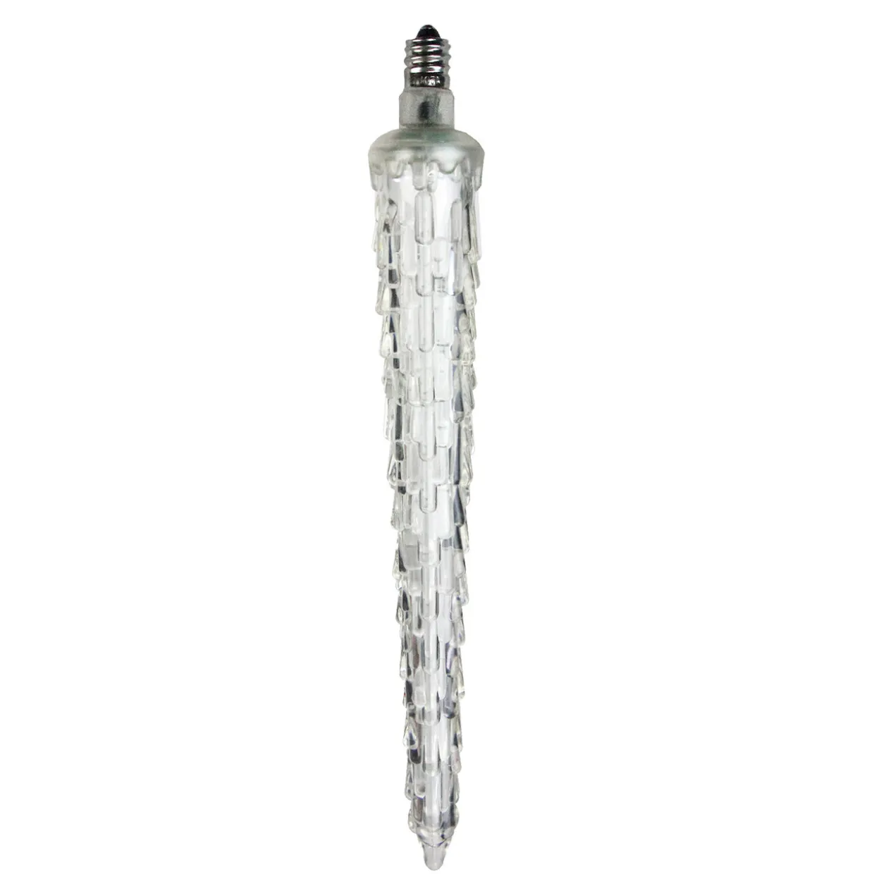 Commercial Steady Burning C7 LED Christmas Icicle Light Bulb - Cool White - 7"
