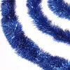 Commercial Tinsel Foil Christmas Garland - 50' x 2.5" - Lavish Blue - Unlit