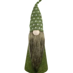 Cone Gnome Christmas Figure - 14" - Green and White