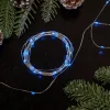 50-Count Blue LED Micro Fairy Christmas Lights - 16ft, Copper Wire
