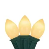25-Count Clear C7 Mini Christmas Light Set, 24ft Green Wire