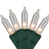 450-Count Clear Mini Christmas Lights - 83.25' Green Wire