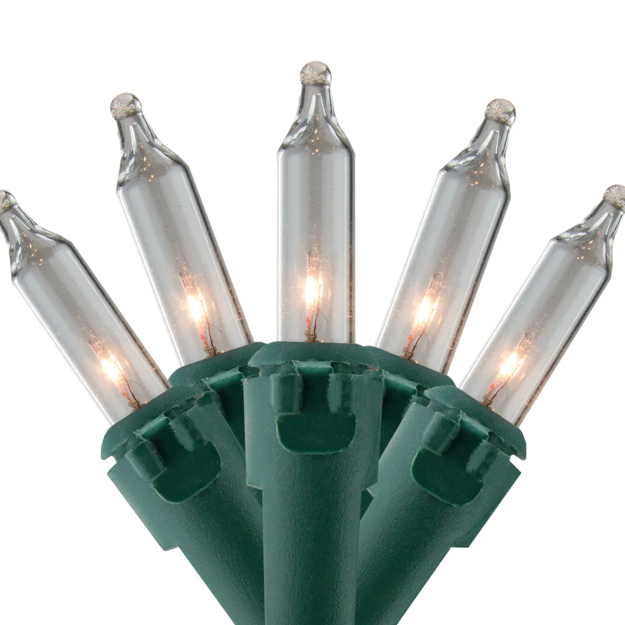 450-Count Clear Mini Christmas Light Set - 92' Green Wire