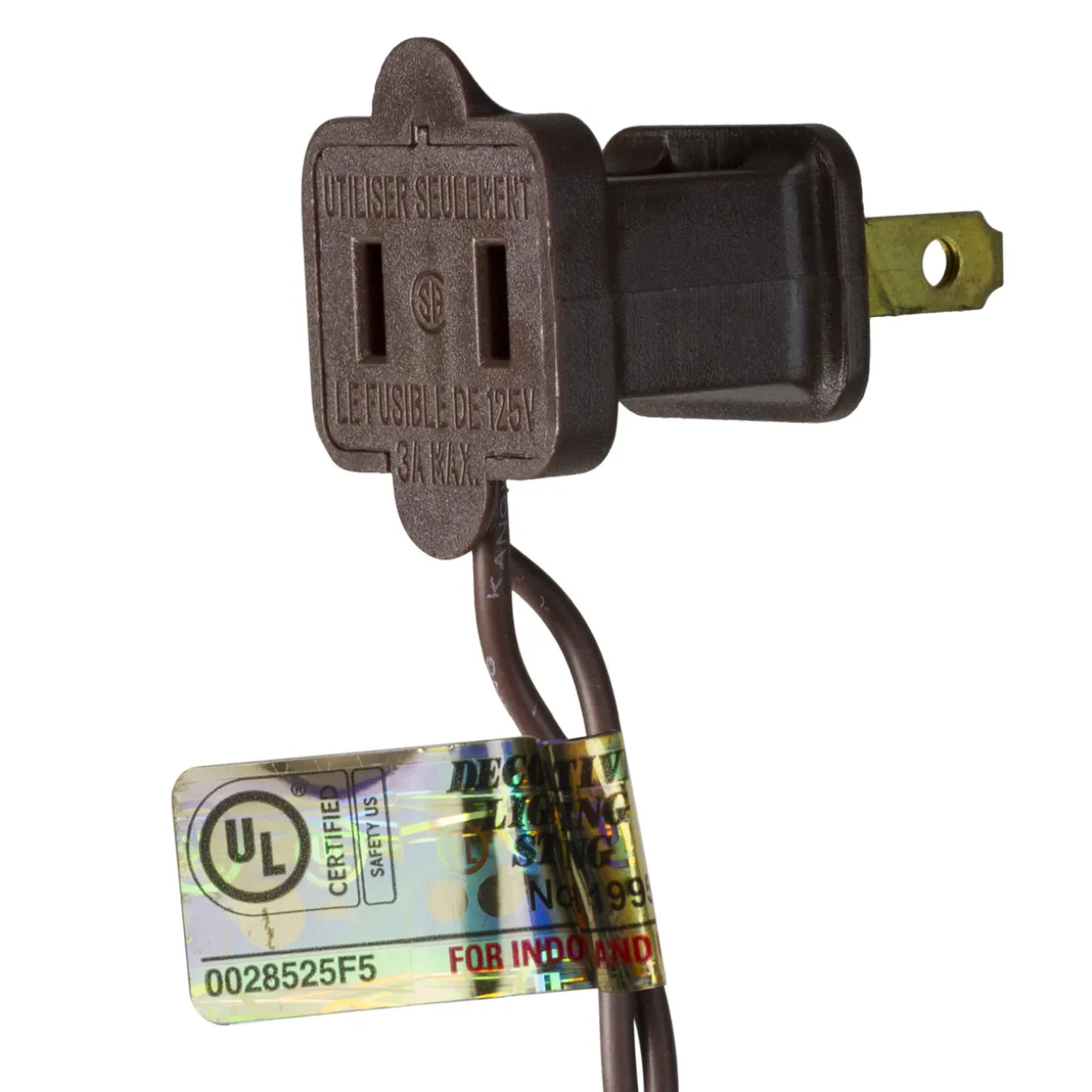 100-Count Clear Mini Christmas Light Set, 20.25ft Brown Wire