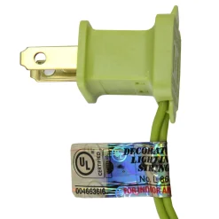 50-Count Clear Mini Christmas Light Set, 14ft Green Wire