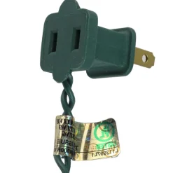 100-Count Clear Mini Christmas Light Set, 49.6ft Green Wire