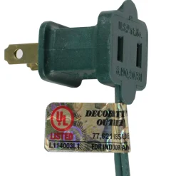 25-Count Clear Transparent C9 Christmas String Light Set, 24ft Green Wire